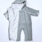 kookoobany kozipizi fully unzippable eco-friendly baby overall mint green