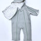 kookoobany kozipizi fully unzippable eco-friendly baby overall mint green