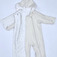 kookoobany kozipizi fully unzippable eco-friendly baby overall off white
