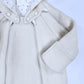 kookoobany kozipizi fully unzippable eco-friendly baby overall off white