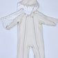 kookoobany kozipizi fully unzippable eco-friendly baby overall off white