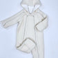 kookoobany kozipizi fully unzippable eco-friendly baby overall off white